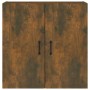 Armario de pared madera contrachapada roble ahumado 60x31x60 cm de , Taquillas y armarios de almacenamiento - Ref: Foro24-817...