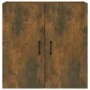 Smoked oak plywood wall cabinet 60x31x60 cm by , Lockers and storage cabinets - Ref: Foro24-817594, Price: 55,35 €, Discount: %