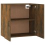 Armario de pared madera contrachapada roble ahumado 60x31x60 cm de , Taquillas y armarios de almacenamiento - Ref: Foro24-817...