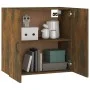 Smoked oak plywood wall cabinet 60x31x60 cm by , Lockers and storage cabinets - Ref: Foro24-817594, Price: 55,35 €, Discount: %
