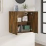 Armario de pared madera contrachapada roble ahumado 60x31x60 cm de , Taquillas y armarios de almacenamiento - Ref: Foro24-817...