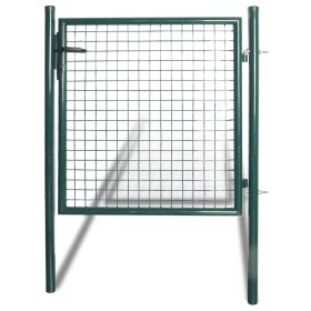 Powder Coated Steel Fence Gate by vidaXL, garden gates - Ref: Foro24-142030, Price: 158,17 €, Discount: %