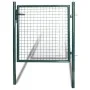 Puerta de valla de acero con recubrimiento en polvo de vidaXL, Puertas de jardín - Ref: Foro24-142030, Precio: 158,17 €, Desc...