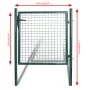 Powder Coated Steel Fence Gate by vidaXL, garden gates - Ref: Foro24-142030, Price: 158,17 €, Discount: %