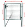 Zauntor aus pulverbeschichtetem Stahl von vidaXL, Gartentore - Ref: Foro24-142030, Preis: 158,17 €, Rabatt: %