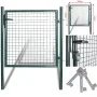 Puerta de valla de acero con recubrimiento en polvo de vidaXL, Puertas de jardín - Ref: Foro24-142030, Precio: 158,17 €, Desc...