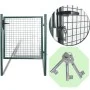 Puerta de valla de acero con recubrimiento en polvo de vidaXL, Puertas de jardín - Ref: Foro24-142030, Precio: 158,17 €, Desc...