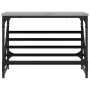 Mueble zapatero madera de ingeniería gris Sonoma 60x30x45 cm