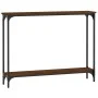 Mesa consola madera de ingeniería marrón roble 100x22,5x75 cm de , Mesas auxiliares - Ref: Foro24-834019, Precio: 42,96 €, De...