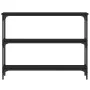 Black engineered wood console table 100x22.5x75 cm by , Side tables - Ref: Foro24-834025, Price: 45,92 €, Discount: %
