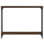 Mesa consola madera de ingeniería marrón roble 100x22,5x75 cm de , Mesas auxiliares - Ref: Foro24-834019, Precio: 42,96 €, De...