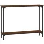 Mesa consola madera de ingeniería marrón roble 100x22,5x75 cm de , Mesas auxiliares - Ref: Foro24-834019, Precio: 42,96 €, De...