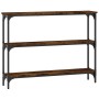 Konsolentisch Holzwerkstoff Eiche geräuchert 100x22,5x75 cm von , Seitentische - Ref: Foro24-834027, Preis: 45,41 €, Rabatt: %