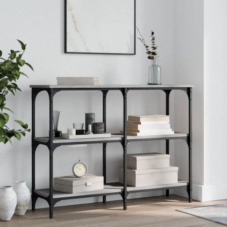 Mesa consola madera de ingeniería gris Sonoma 100x29x75 cm de , Mesas auxiliares - Ref: Foro24-834103, Precio: 53,81 €, Descu...