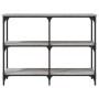 Mesa consola madera de ingeniería gris Sonoma 100x29x75 cm de , Mesas auxiliares - Ref: Foro24-834103, Precio: 53,81 €, Descu...