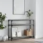Engineered wood gray Sonoma console table 100x29x75 cm by , Side tables - Ref: Foro24-834038, Price: 52,68 €, Discount: %