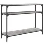 Engineered wood gray Sonoma console table 100x29x75 cm by , Side tables - Ref: Foro24-834038, Price: 52,68 €, Discount: %