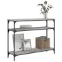 Engineered wood gray Sonoma console table 100x29x75 cm by , Side tables - Ref: Foro24-834038, Price: 52,68 €, Discount: %