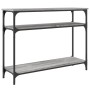 Engineered wood gray Sonoma console table 100x29x75 cm by , Side tables - Ref: Foro24-834038, Price: 53,35 €, Discount: %