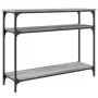 Engineered wood gray Sonoma console table 100x29x75 cm by , Side tables - Ref: Foro24-834038, Price: 52,68 €, Discount: %