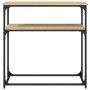 Engineered wood Sonoma oak console table 75x35.5x75 cm by , Side tables - Ref: Foro24-834071, Price: 44,29 €, Discount: %