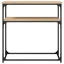 Engineered wood Sonoma oak console table 75x35.5x75 cm by , Side tables - Ref: Foro24-834071, Price: 43,75 €, Discount: %
