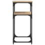 Engineered wood Sonoma oak console table 75x35.5x75 cm by , Side tables - Ref: Foro24-834071, Price: 44,29 €, Discount: %