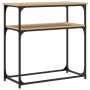 Engineered wood Sonoma oak console table 75x35.5x75 cm by , Side tables - Ref: Foro24-834071, Price: 44,29 €, Discount: %