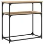 Engineered wood Sonoma oak console table 75x35.5x75 cm by , Side tables - Ref: Foro24-834071, Price: 43,75 €, Discount: %