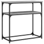 Engineered wood gray Sonoma console table 75x35.5x75 cm by , Side tables - Ref: Foro24-834073, Price: 45,01 €, Discount: %