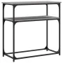 Engineered wood gray Sonoma console table 75x35.5x75 cm by , Side tables - Ref: Foro24-834073, Price: 45,01 €, Discount: %