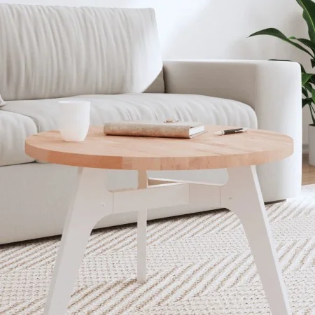 Solid beech wood round board Ø60x2.5 cm by , Table tops - Ref: Foro24-355916, Price: 58,91 €, Discount: %