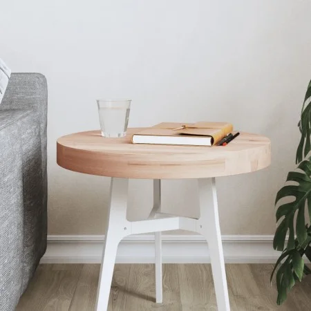 Solid beech wood round board Ø40x4 cm by , Table tops - Ref: Foro24-355921, Price: 43,79 €, Discount: %