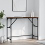 Engineered wood brown oak console table 100x32x75 cm by , Side tables - Ref: Foro24-834059, Price: 40,54 €, Discount: %