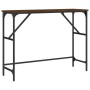 Engineered wood brown oak console table 100x32x75 cm by , Side tables - Ref: Foro24-834059, Price: 40,54 €, Discount: %