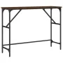 Mesa consola madera de ingeniería marrón roble 100x32x75 cm de , Mesas auxiliares - Ref: Foro24-834059, Precio: 38,70 €, Desc...