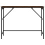 Engineered wood brown oak console table 100x32x75 cm by , Side tables - Ref: Foro24-834059, Price: 40,54 €, Discount: %