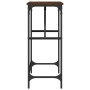 Engineered wood brown oak console table 100x32x75 cm by , Side tables - Ref: Foro24-834059, Price: 40,54 €, Discount: %