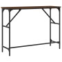 Engineered wood brown oak console table 100x32x75 cm by , Side tables - Ref: Foro24-834059, Price: 40,54 €, Discount: %