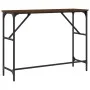 Mesa consola madera de ingeniería marrón roble 100x32x75 cm de , Mesas auxiliares - Ref: Foro24-834059, Precio: 38,70 €, Desc...