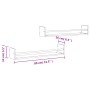 Wandregale mit Stangen 2 Stück Sonoma Eiche 80x16x14 cm von , Regale und Regale - Ref: Foro24-835440, Preis: 29,16 €, Rabatt: %