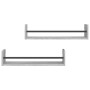 Wandregale mit Stangen 2 Stück Sonoma grau 60x16x14 cm von , Regale und Regale - Ref: Foro24-835437, Preis: 21,97 €, Rabatt: %