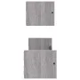 Wandregale mit Stangen 2 Stück Sonoma grau 60x16x14 cm von , Regale und Regale - Ref: Foro24-835437, Preis: 21,63 €, Rabatt: %