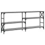 Engineered wood gray Sonoma console table 180x29x76.5 cm by , Side tables - Ref: Foro24-835477, Price: 77,69 €, Discount: %