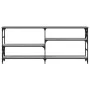 Engineered wood gray Sonoma console table 180x29x76.5 cm by , Side tables - Ref: Foro24-835477, Price: 77,69 €, Discount: %