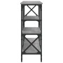 Engineered wood gray Sonoma console table 180x29x76.5 cm by , Side tables - Ref: Foro24-835477, Price: 78,67 €, Discount: %