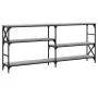 Engineered wood gray Sonoma console table 180x29x76.5 cm by , Side tables - Ref: Foro24-835477, Price: 77,69 €, Discount: %