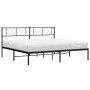 Bettgestell mit schwarzem Metallkopfteil 183x213 cm von , Betten und Lattenroste - Ref: Foro24-372184, Preis: 99,57 €, Rabatt: %