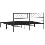 Bettgestell mit schwarzem Metallkopfteil 183x213 cm von , Betten und Lattenroste - Ref: Foro24-372184, Preis: 99,57 €, Rabatt: %
