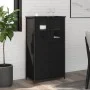 Aparador alto madera contrachapada negro 62x32x106,5 cm de , Aparadores - Ref: Foro24-834205, Precio: 113,74 €, Descuento: %
